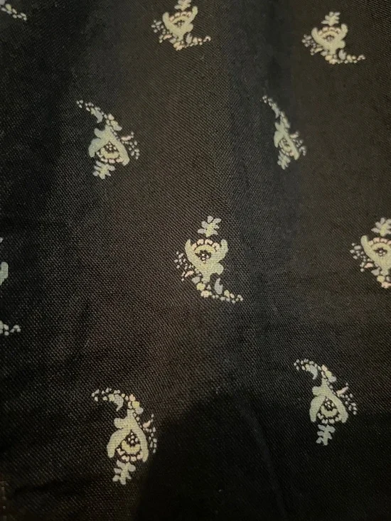 Universal Thread Black Floral Peter Pan Collar Blouse - Picture 7 of 7